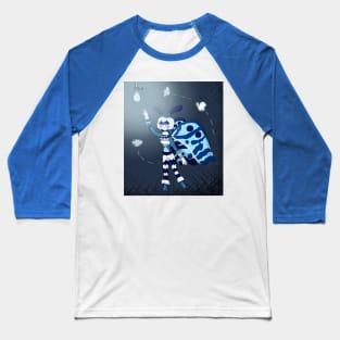 Mothwoman (blue day) Baseball T-Shirt